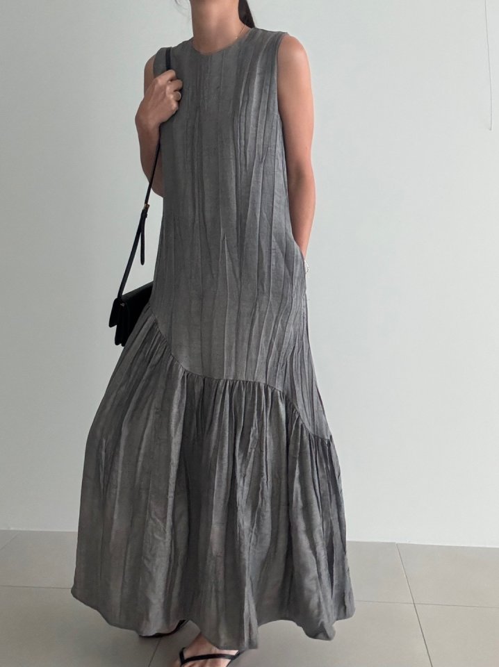 Ripple - Korean Women Fashion - #momslook - Miel Linen One-piece