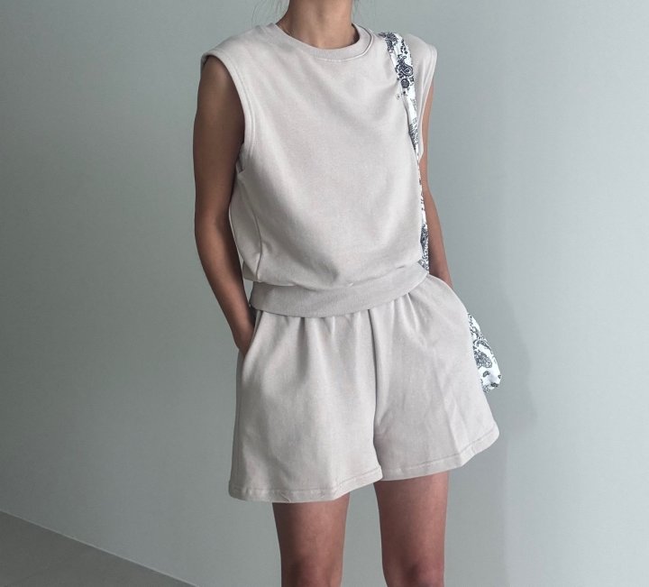 Ripple - Korean Women Fashion - #womensfashion - Crane Top Short Set - 4