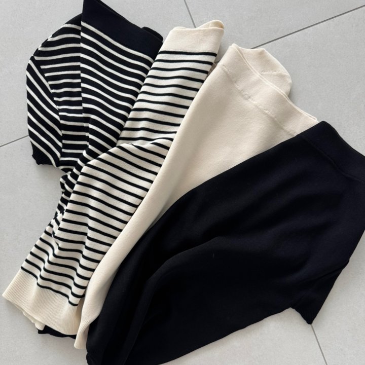 Ripple - Korean Women Fashion - #womensfashion - Haze Knit Top - 7