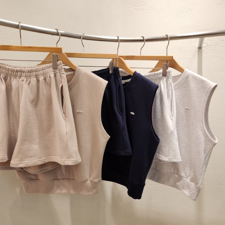 Ripple - Korean Women Fashion - #womensfashion - Crane Top Short Set - 7