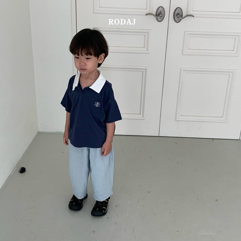 Roda J - Korean Children Fashion - #Kfashion4kids - Two-tone Collar Tee - 8
