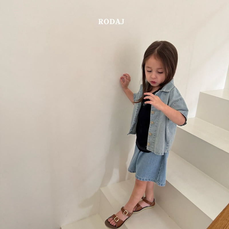 Roda J - Korean Children Fashion - #childofig - Blur Denim Shirt - 3