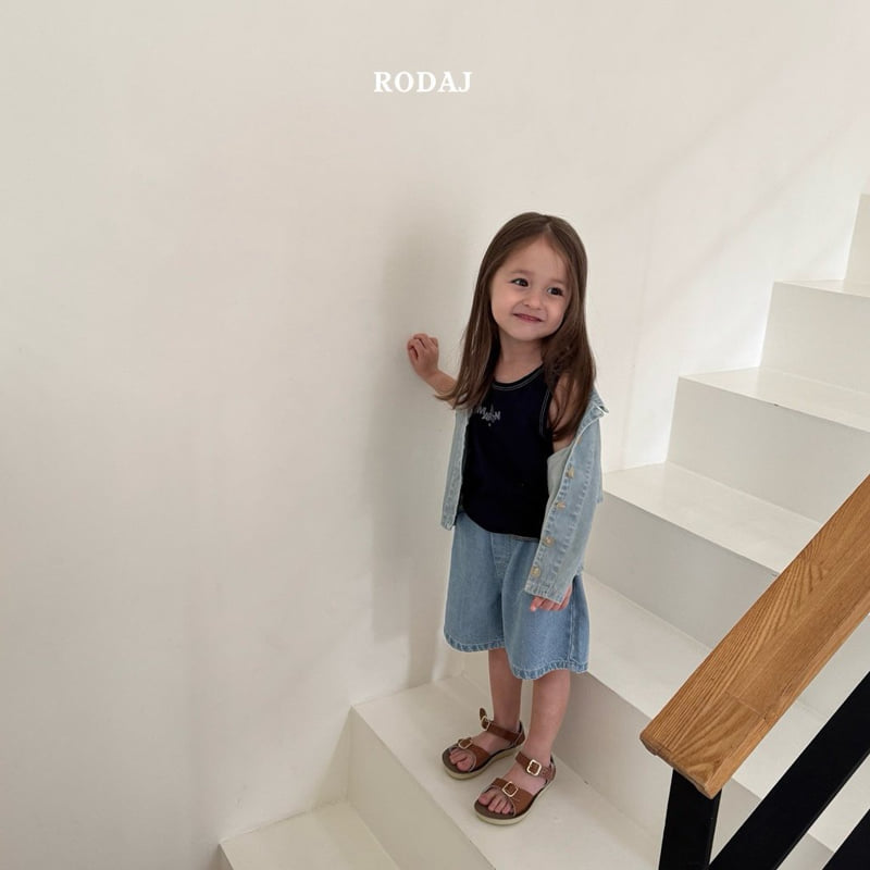 Roda J - Korean Children Fashion - #designkidswear - Blur Denim Shirt - 5
