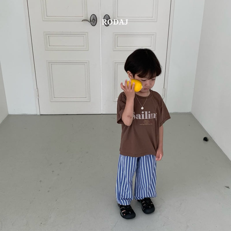 Roda J - Korean Children Fashion - #designkidswear - Lines Pants - 8