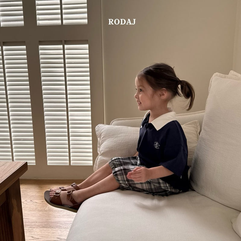 Roda J - Korean Children Fashion - #discoveringself - Two-tone Collar Tee - 4