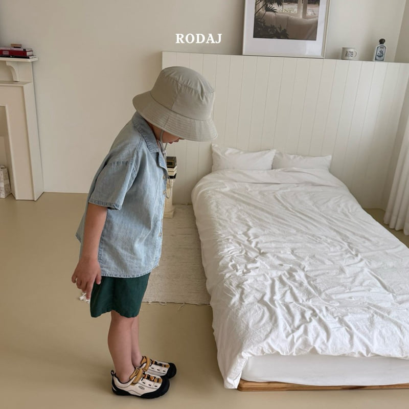 Roda J - Korean Children Fashion - #littlefashionista - Blur Denim Shirt - 12