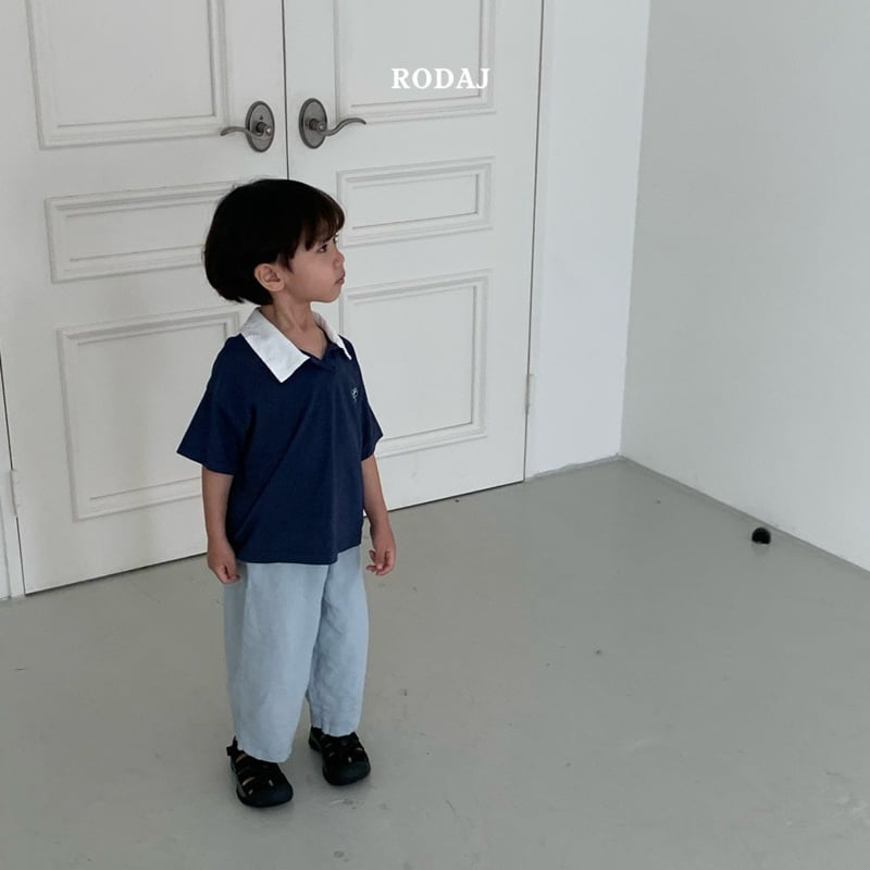 Roda J - Korean Children Fashion - #littlefashionista - Two-tone Collar Tee - 9