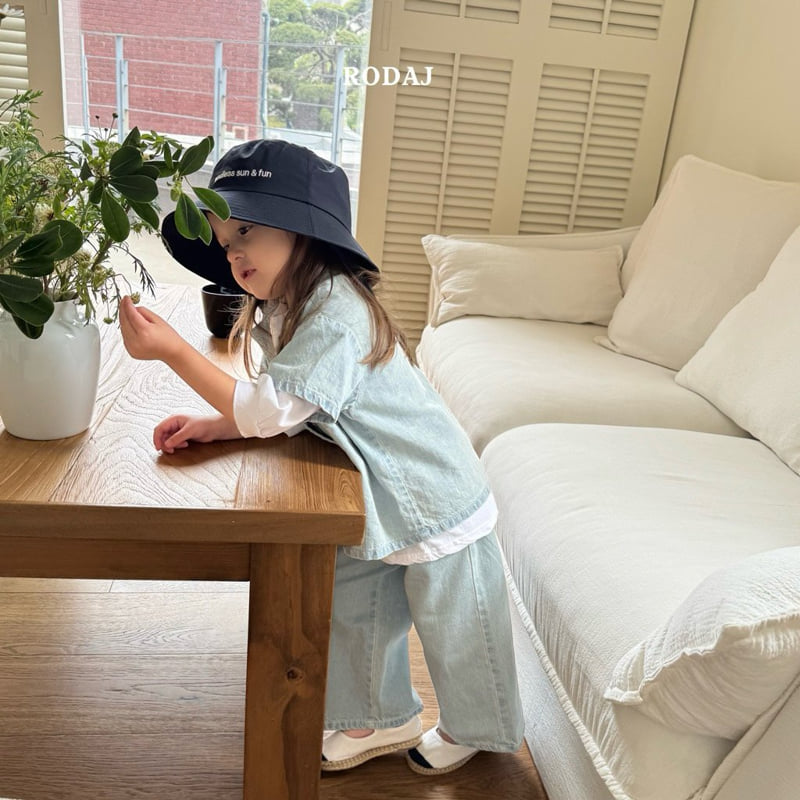 Roda J - Korean Children Fashion - #magicofchildhood - 355 Linen Denim Pants - 9
