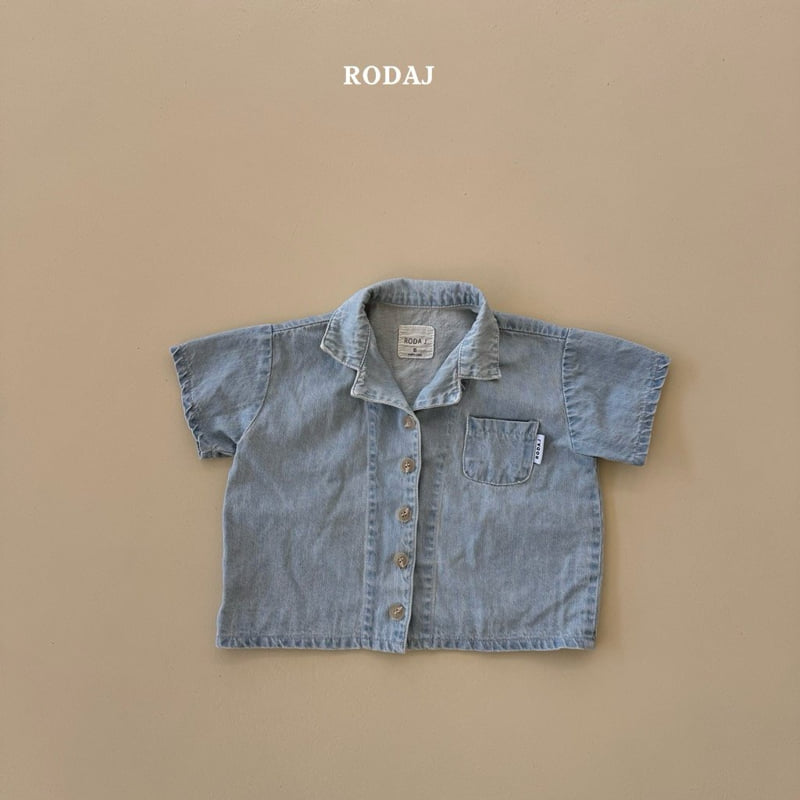 Roda J - Korean Children Fashion - #toddlerclothing - Blur Denim Shirt