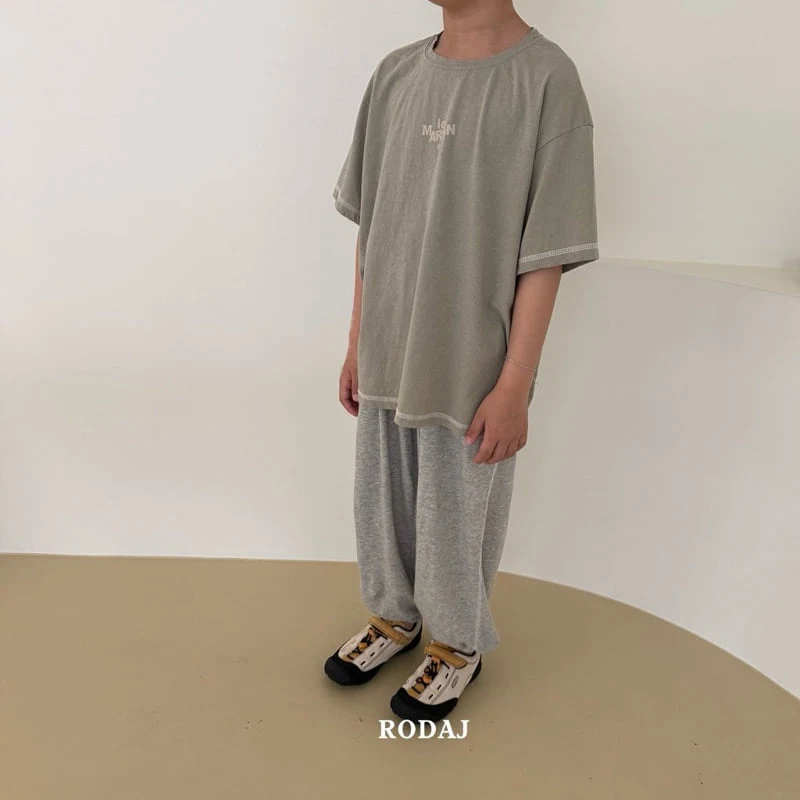Roda J - Korean Children Fashion - #toddlerclothing - Stitch Short Sleeve Tee - 10