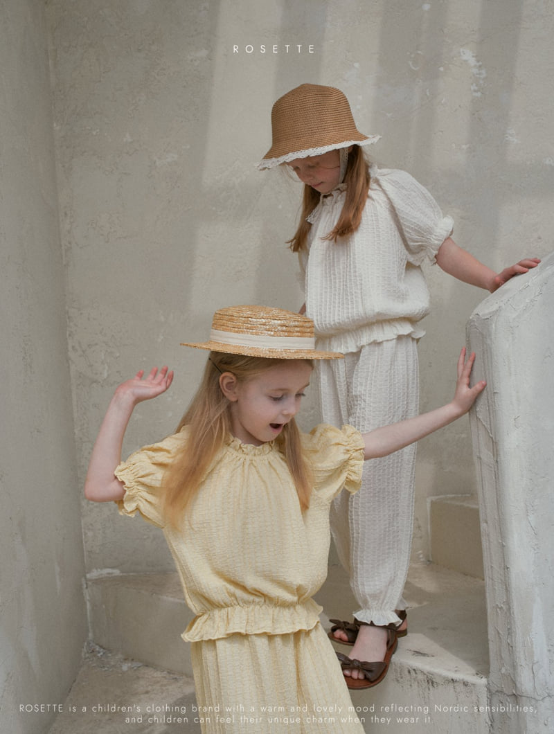 Rosette - Korean Children Fashion - #Kfashion4kids - Vanilla Top Bottom Set - 6