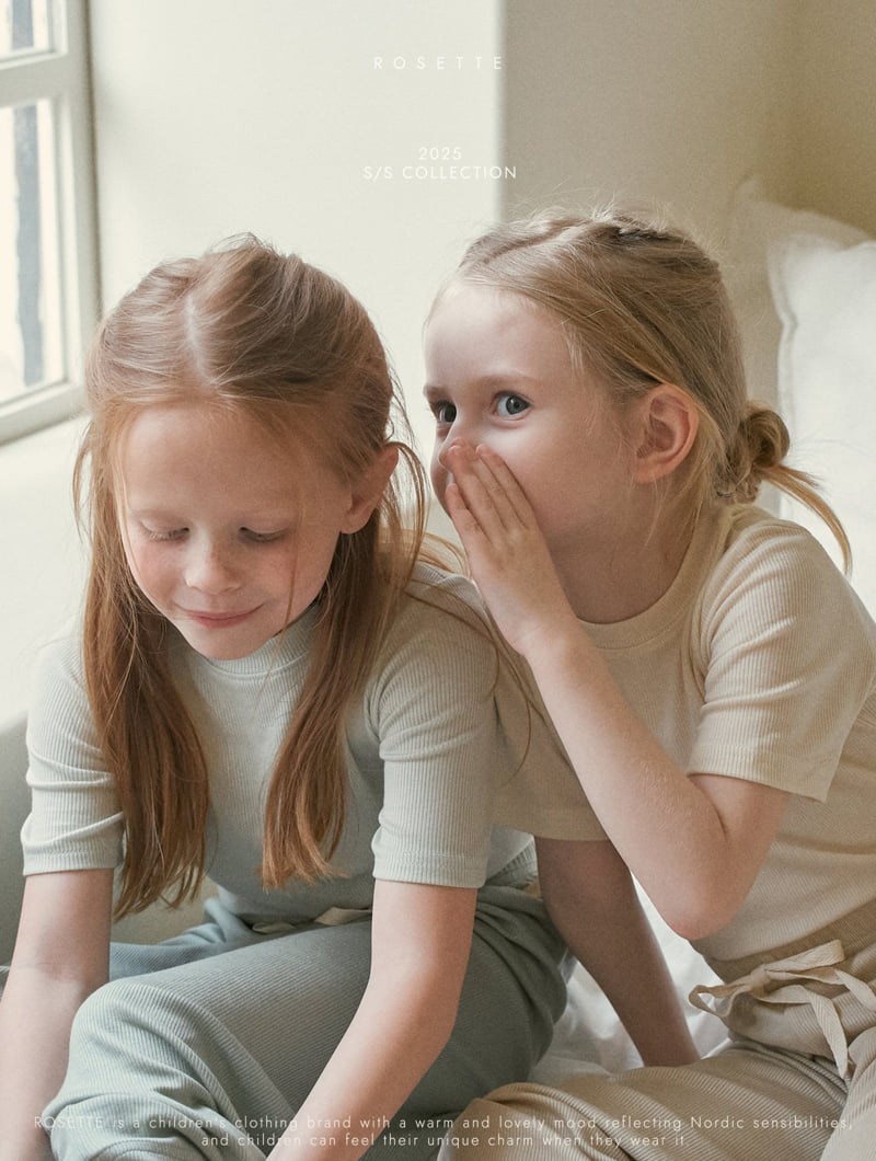 Rosette - Korean Children Fashion - #designkidswear - Pastel Tee