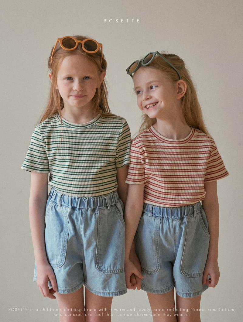 Rosette - Korean Children Fashion - #kidzfashiontrend - Mono Denim Pants - 8