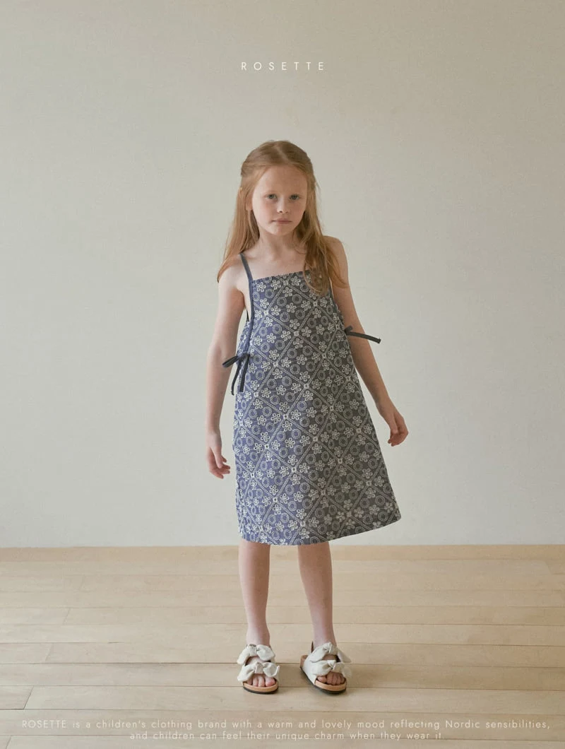 Rosette - Korean Children Fashion - #kidzfashiontrend - Stella Denim One-piece - 7