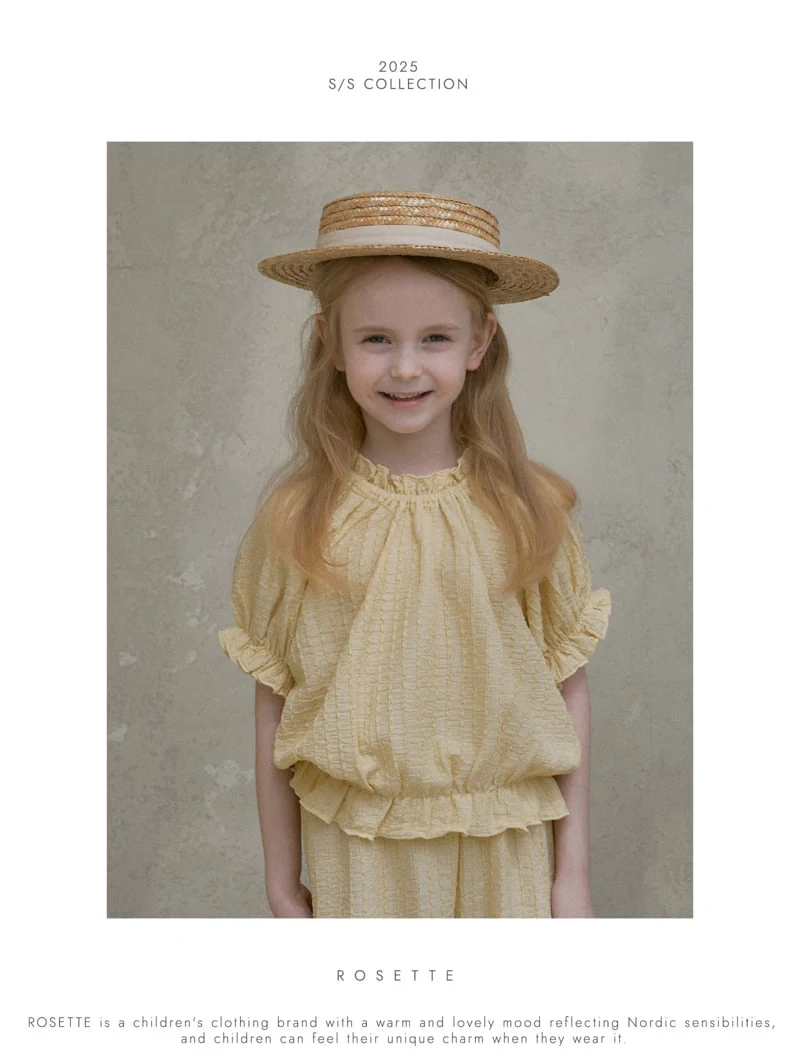 Rosette - Korean Children Fashion - #minifashionista - Vanilla Top Bottom Set - 9
