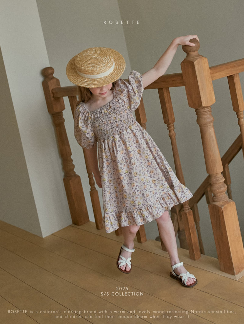 Rosette - Korean Children Fashion - #prettylittlegirls - Suet One-piece