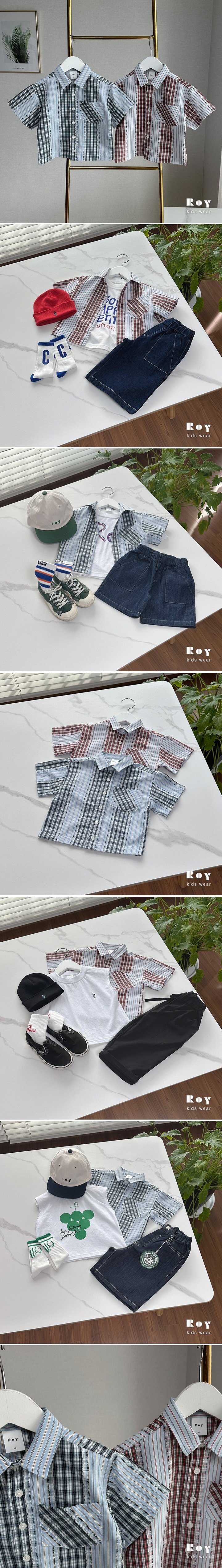 Roy - Korean Children Fashion - #childofig - Patchwork Shirt