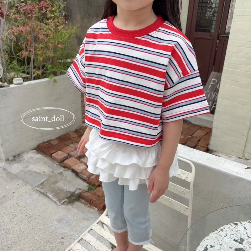 Saint Doll - Korean Children Fashion - #Kfashion4kids - Colorful Crop Tee - 8