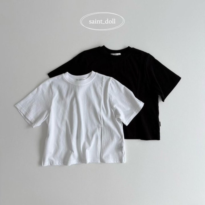 Saint Doll - Korean Children Fashion - #Kfashion4kids - Diagonal Cut Tee