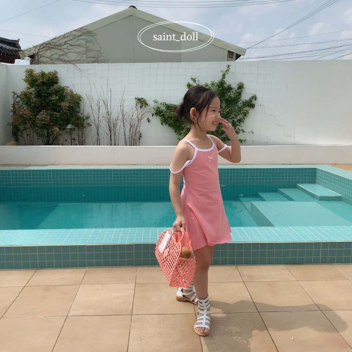 Saint Doll - Korean Children Fashion - #Kfashion4kids - Pearl Ribbon One-Piece - 6