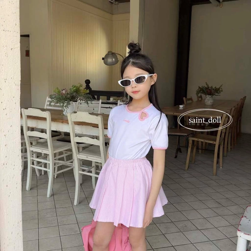 Saint Doll - Korean Children Fashion - #Kfashion4kids - Lovely Heart Tee