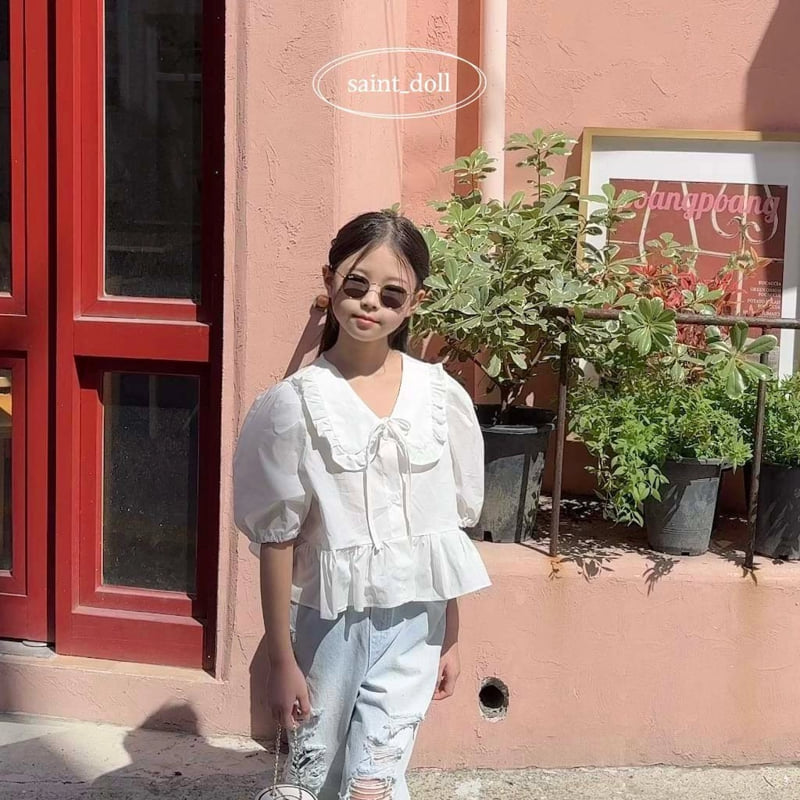Saint Doll - Korean Children Fashion - #Kfashion4kids - Petite Open Blouse - 5