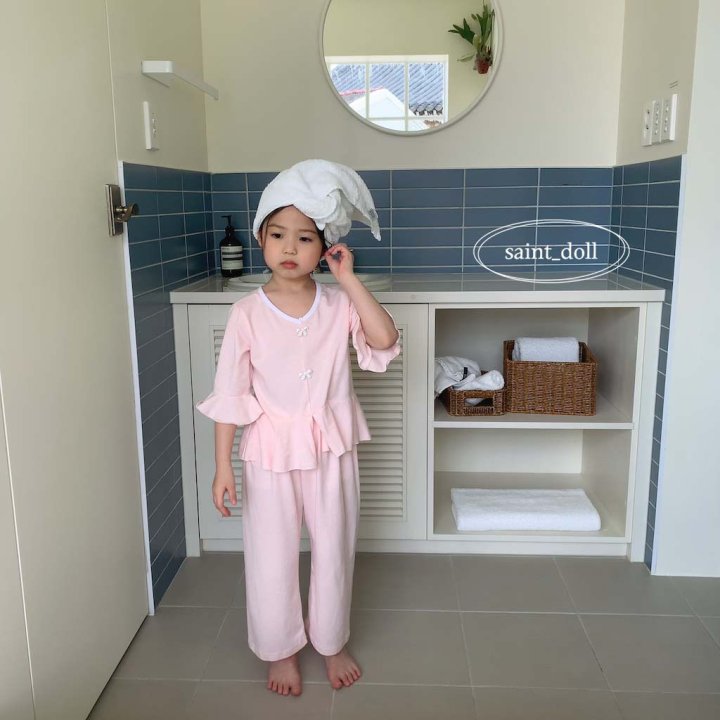 Saint Doll - Korean Children Fashion - #Kfashion4kids - Ribbon Pajamas Set - 9