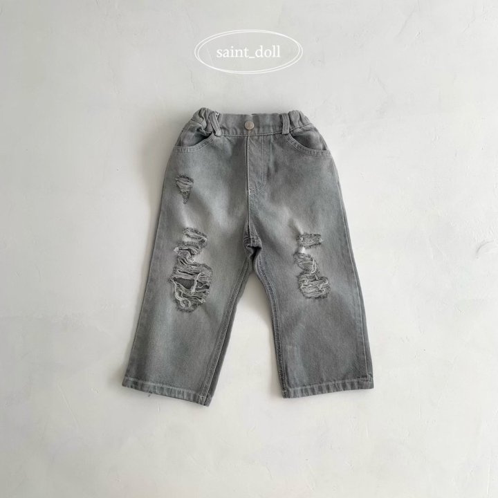 Saint Doll - Korean Children Fashion - #Kfashion4kids - Damage Denim Pants - 5
