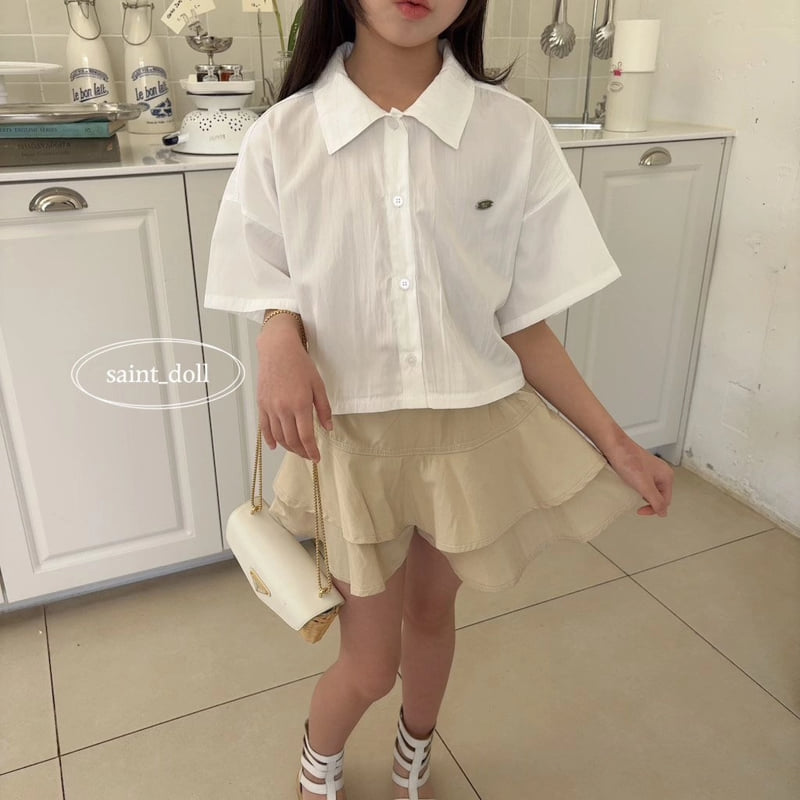 Saint Doll - Korean Children Fashion - #childofig - Back Ribbon Short Sleeve Shirt - 5