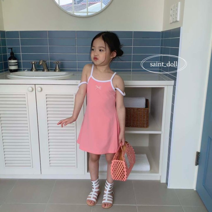 Saint Doll - Korean Children Fashion - #childofig - Pearl Ribbon One-Piece - 11
