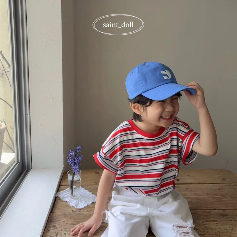 Saint Doll - Korean Children Fashion - #childofig - Loose Stripe Tee - 7