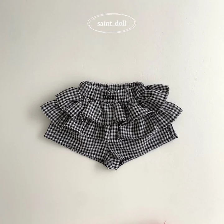 Saint Doll - Korean Children Fashion - #childofig - Check Check Skirt - 5