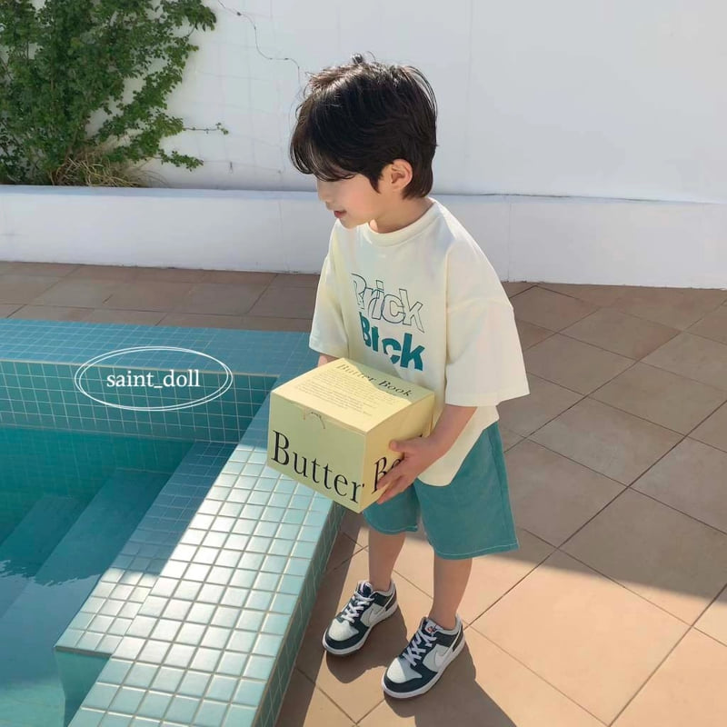 Saint Doll - Korean Children Fashion - #childofig - BRICK Tee - 3