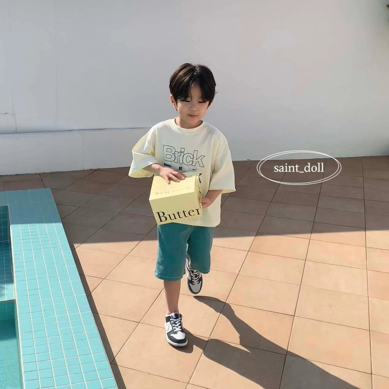 Saint Doll - Korean Children Fashion - #childofig - BRICK Tee
