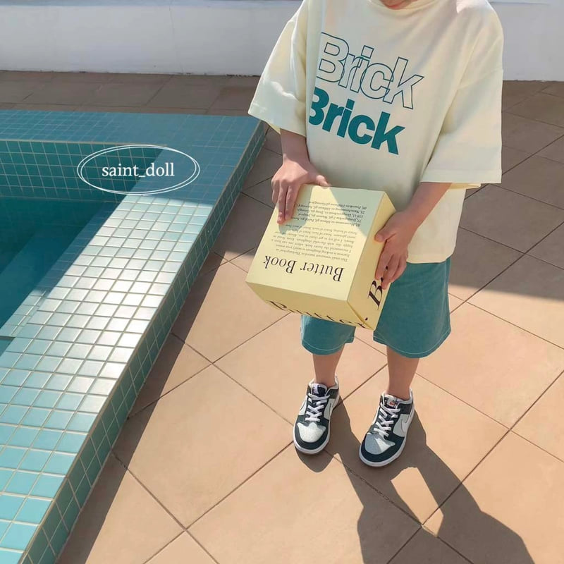 Saint Doll - Korean Children Fashion - #childofig - BRICK Tee - 2