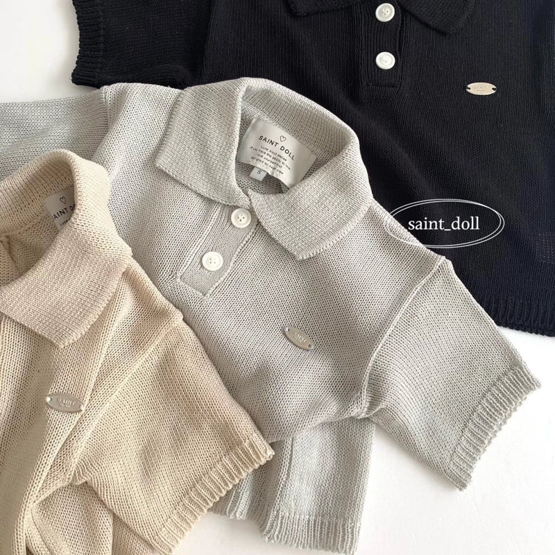Saint Doll - Korean Children Fashion - #childofig - Collar Knit - 11