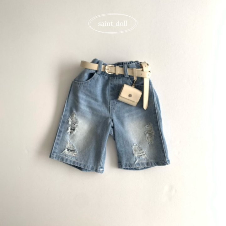 Saint Doll - Korean Children Fashion - #childofig - Luno Denim Short Pants