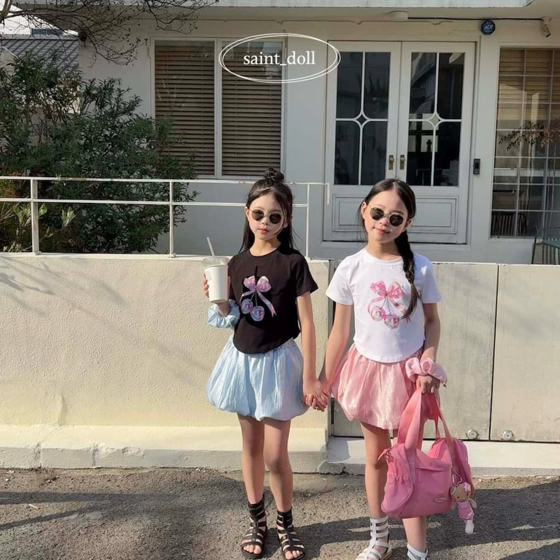 Saint Doll - Korean Children Fashion - #childofig - Bling Cherry Tee - 9