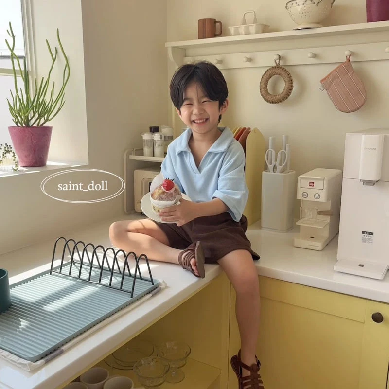 Saint Doll - Korean Children Fashion - #childofig - Terry Collar Tee