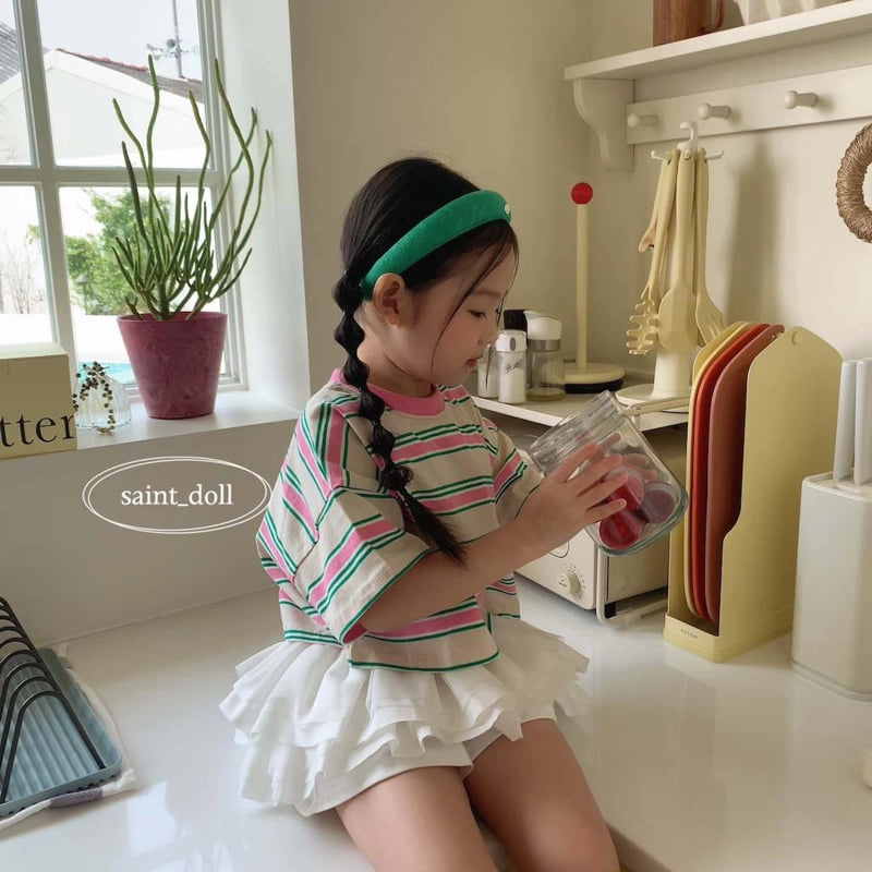 Saint Doll - Korean Children Fashion - #childrensboutique - Colorful Crop Tee