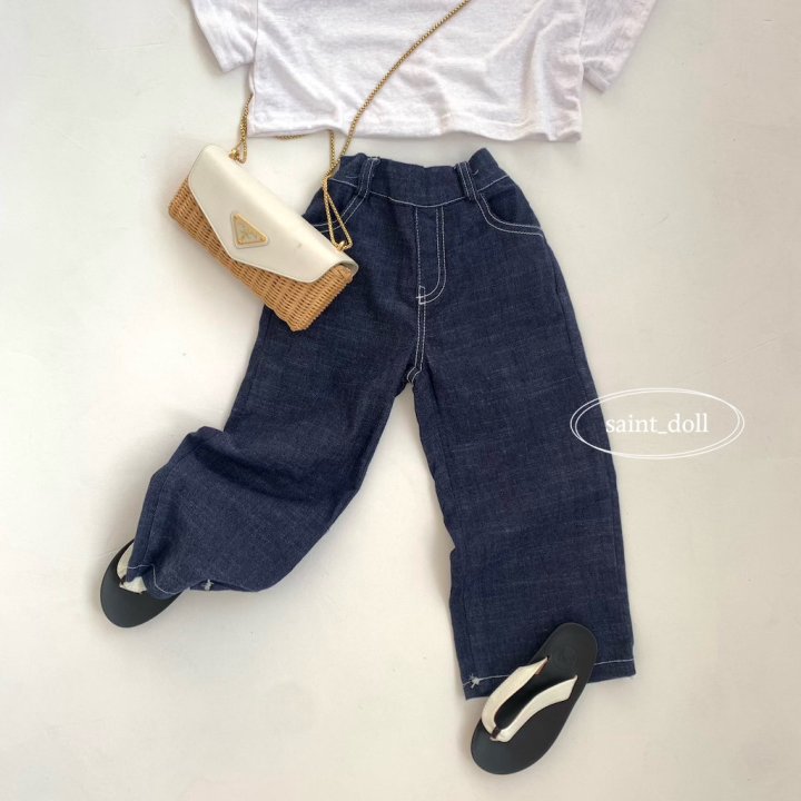 Saint Doll - Korean Children Fashion - #childrensboutique - Cheongha Denim Pants - 6