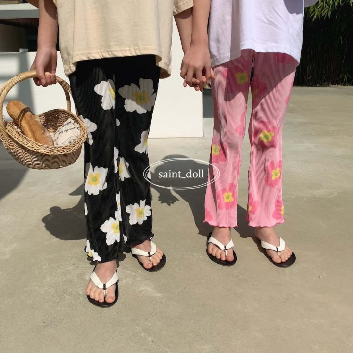 Saint Doll - Korean Children Fashion - #childofig - Big Flower Pants - 4