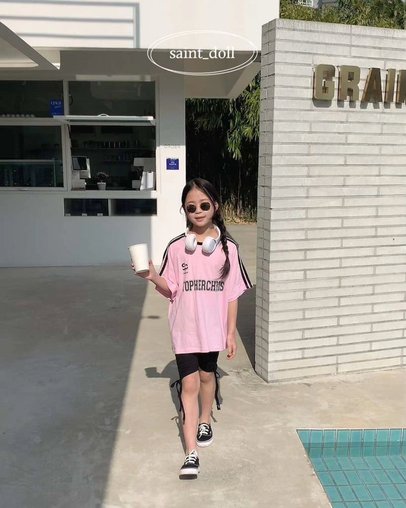 Saint Doll - Korean Children Fashion - #designkidswear - Two-Line Uniform Tee - 6