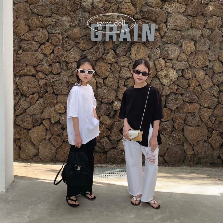 Saint Doll - Korean Children Fashion - #designkidswear - Diagonal Cut Tee - 11