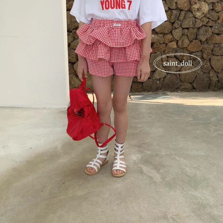 Saint Doll - Korean Children Fashion - #designkidswear - Check Check Skirt - 8