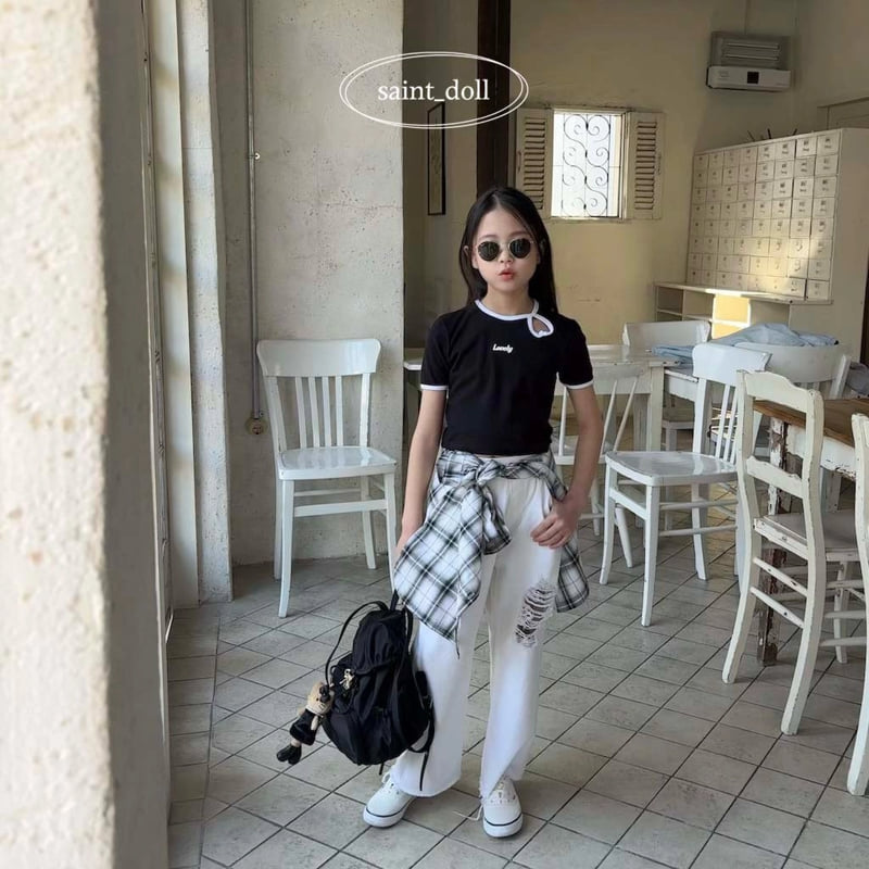Saint Doll - Korean Children Fashion - #designkidswear - Lovely Heart Tee - 11