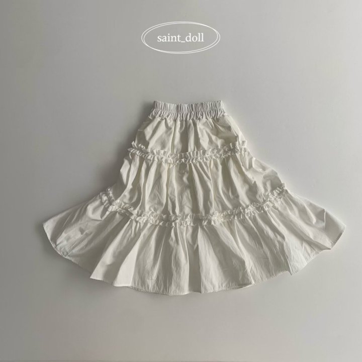 Saint Doll - Korean Children Fashion - #designkidswear - Frill Cancan Long Skirt - 2
