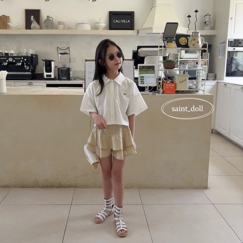 Saint Doll - Korean Children Fashion - #discoveringself - Back Ribbon Short Sleeve Shirt - 8