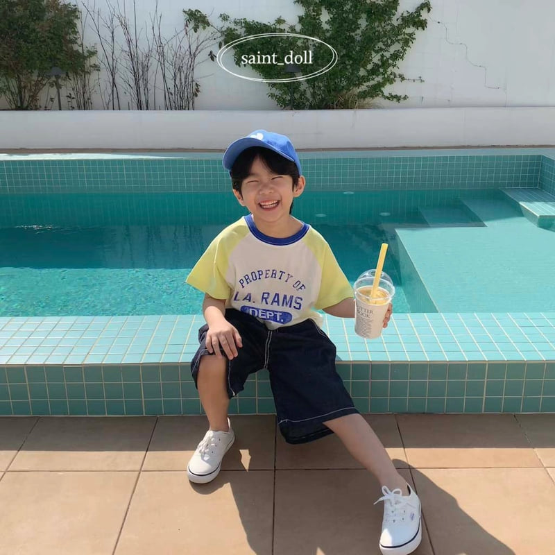 Saint Doll - Korean Children Fashion - #designkidswear - Raglan English Letter Tee - 4