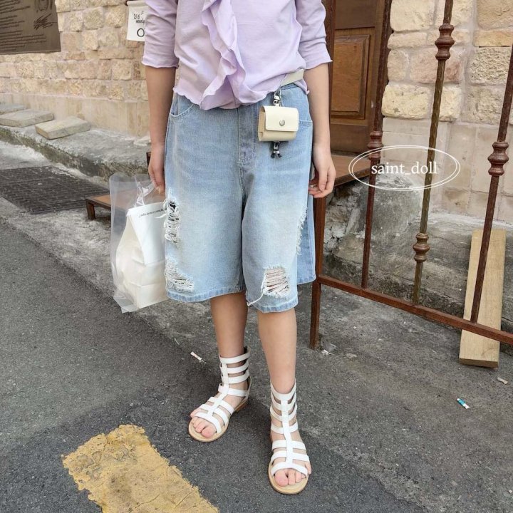 Saint Doll - Korean Children Fashion - #discoveringself - Luno Denim Short Pants - 6